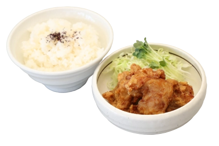 おかずセットA【からあげ(3ケ)+御飯】