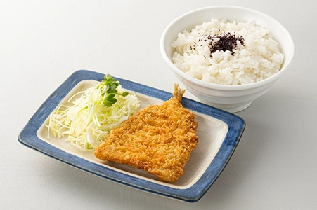 おかずセットB【アジフライ1枚+御飯】